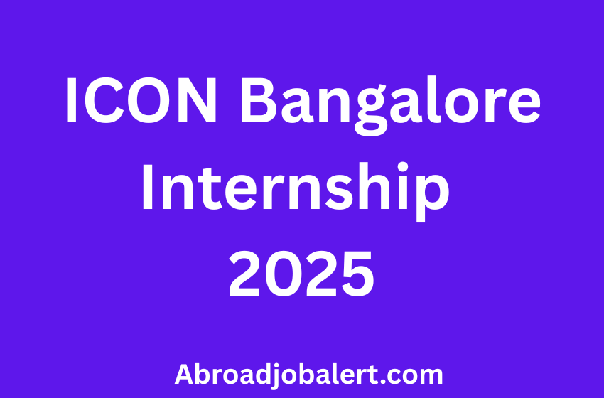 ICON Bangalore Internship 2025